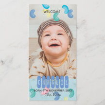 Personalizado Jelly Beans Baby Photo Invitación