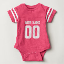 Personalizado jersey de fútbol rosa número baby bo