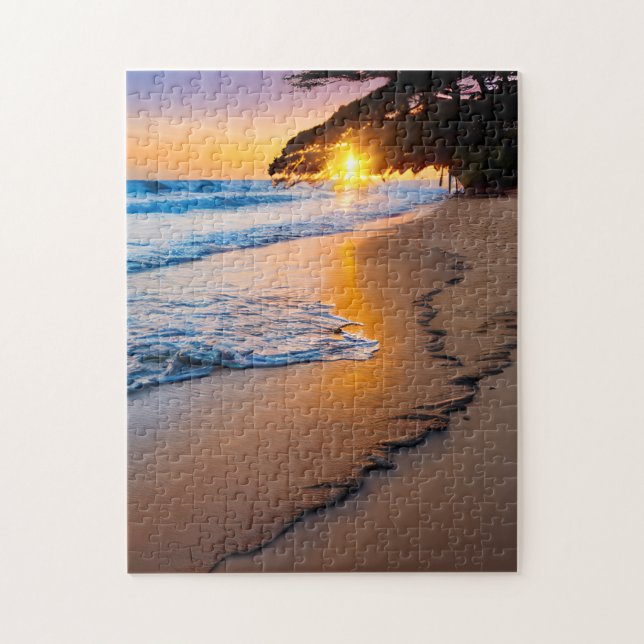 Personalizado Jigsaw Puzzle Photo Print Beach Suns (Vertical)