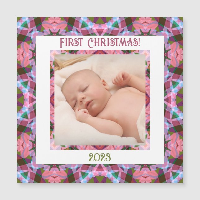 Personalizado Jolly Navidades Tarjeta magnética de (Anverso)