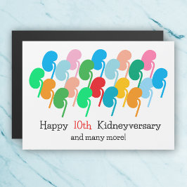 Personalizado Kidneyversary Y Muchas Más Tarjeta M