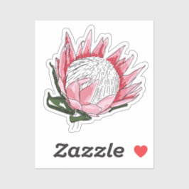 Personalizado King Protea pegatina de corte IV