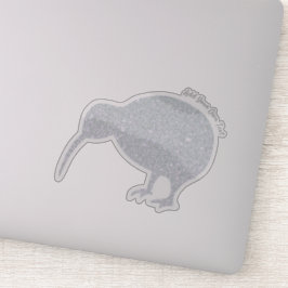 PERSONALIZADO Kiwi Sparkle Purpurina Pegatina