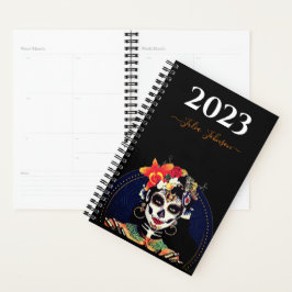 Personalizado LA CATRINA SUGAR SKULL 2023 Agenda d