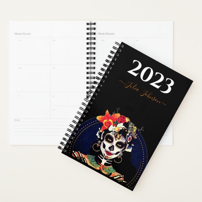 Personalizado LA CATRINA SUGAR SKULL 2023 Agenda d (Demostración)