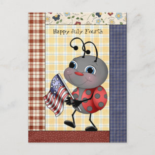 Personalizado Ladybug Julio Cuarta postal