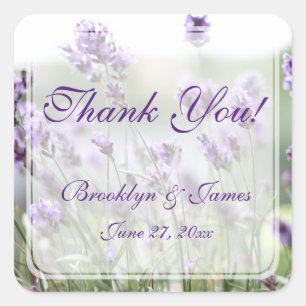 Personalizado Lavender Bohemia Pegatinas a favor d
