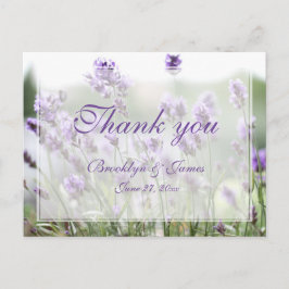 Personalizado Lavender Bohemian Gracias Postales
