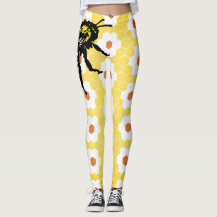 Personalizado Leggings HONEYCOMB & BEE