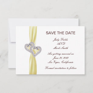 Personalizado Lemon Hearts Guardar La Tarjeta De F