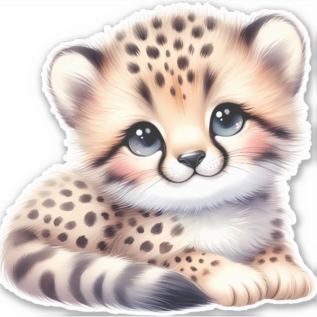 Personalizado Leopard Pegatina de Cut Scrapbooking (Anverso)