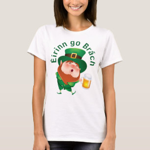 Personalizado Leprechaun con camiseta de cerveza