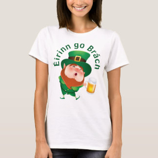 Personalizado Leprechaun con camiseta de cerveza