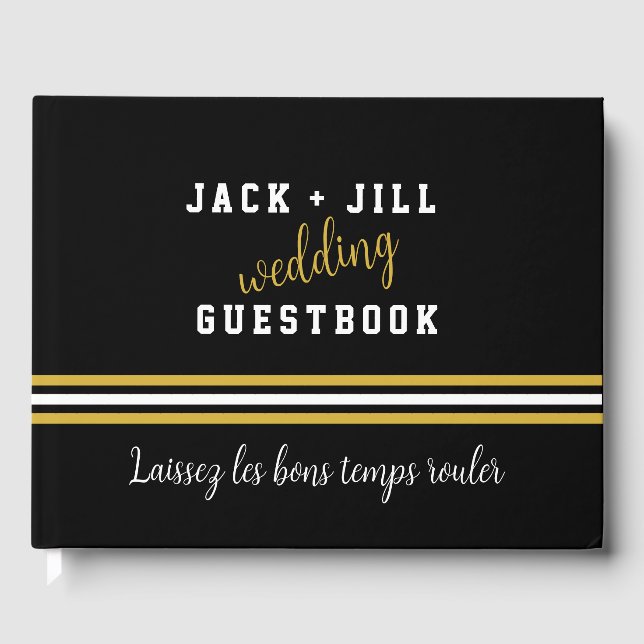 Personalizado libro de visitas de Bodas de oro bla (Anverso)