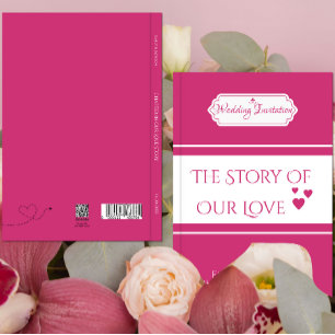 Personalizado Libro Rosa - Invitación a la boda te