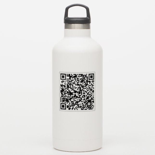 Personalizado Limpiar Pegatinas de código Qr (Botella de agua)