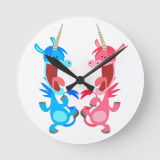 Personalizado lindo bailando el reloj de pared de