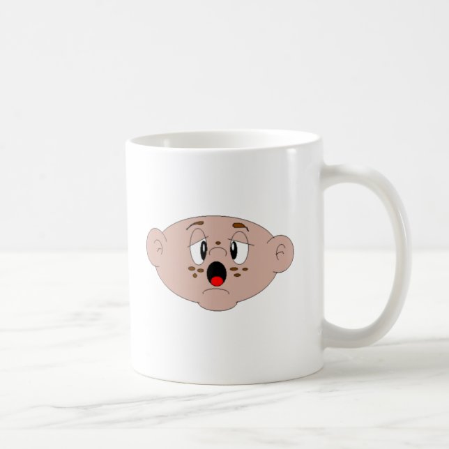 Personalizado lindo bebé cara café taza (Derecha)