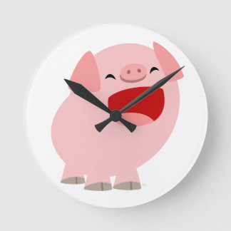 Personalizado lindo cantando el reloj de pared de