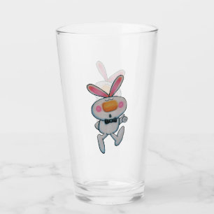 Personalizado lindo conejito blanco morena de meji