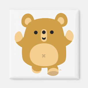 Personalizado lindo imán de oso afectivo