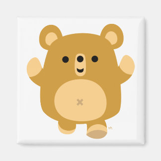 Personalizado lindo imán de oso afectivo