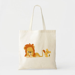 Personalizado lindo León papá y bolsa de cubo