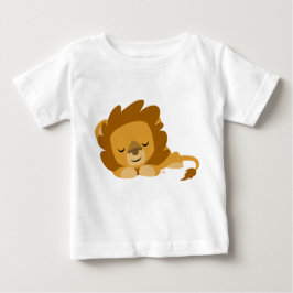 Personalizado lindo llorando a león bebé camiseta