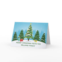 Personalizado lindo Merry Árbol de Navidad no foto