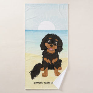 Personalizado lindo Negro y Tan Cavalier    