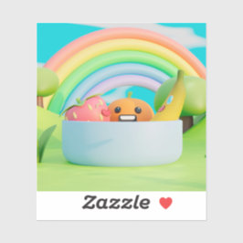 Personalizado lindo País Maravilla: Pegatina de Vi