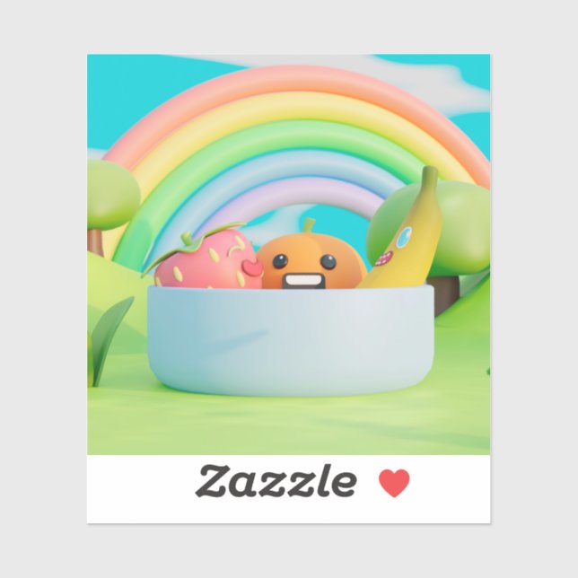 Personalizado lindo País Maravilla: Pegatina de Vi (Hoja)