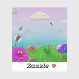 Personalizado lindo País Maravilla: Pegatina de Vi