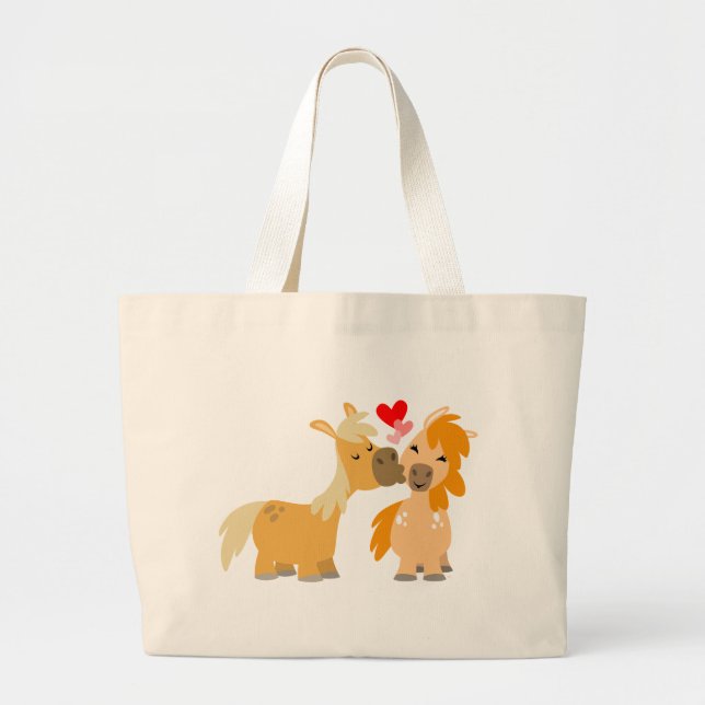 Personalizado lindo ponis en bolsa de amor (Frente)