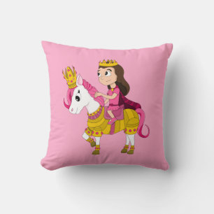 Personalizado lindo princesa arroja almohada