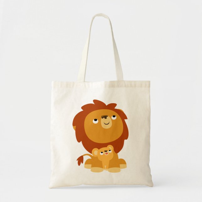 Personalizado lindo protector papá león y bolsa de (Frente)