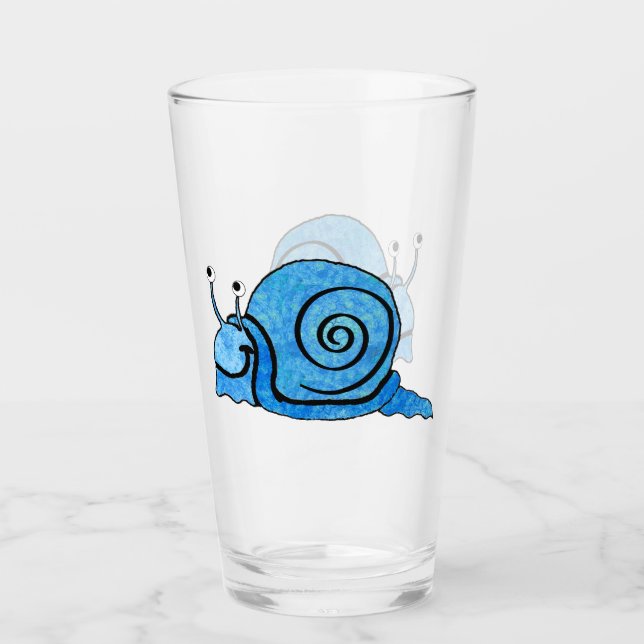 Personalizado lindo sonriente Caracol con estampad (Anverso)