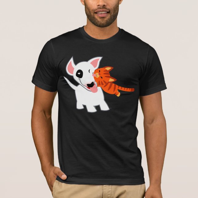 Personalizado lindo toro terrorífico y camiseta ga (Anverso)