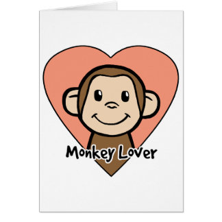 Personalizado lindo video arte sonríe amor a mono 