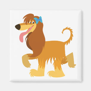Personalizado listo para cortar imán de hound afga