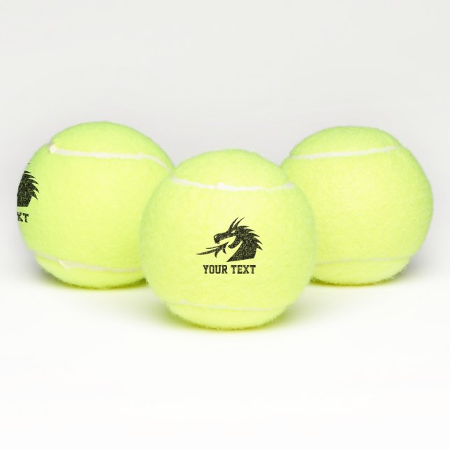 Personalizado logo dragón cabeza pelota de tenis (Múltiples)