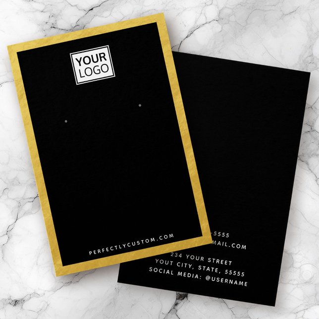 Personalizado logo falso borde dorado tarjeta de v (Subido por el creador)