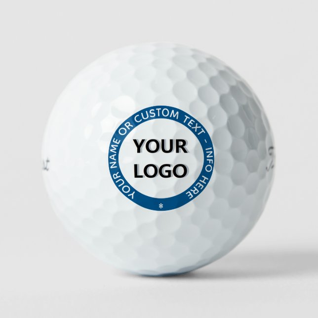 Personalizado Logo Text Info Bolas de golf - Su pr (Anverso)