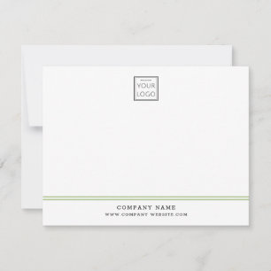 Personalizado logotipo comercial Línea verde Nota