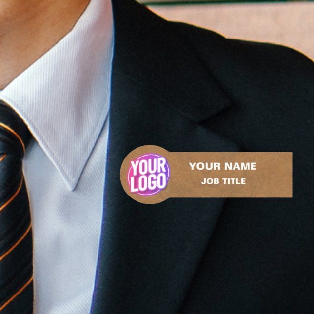 Personalizado Logotipo Empleado Etiqueta Nombre Ma (Subido por el creador)