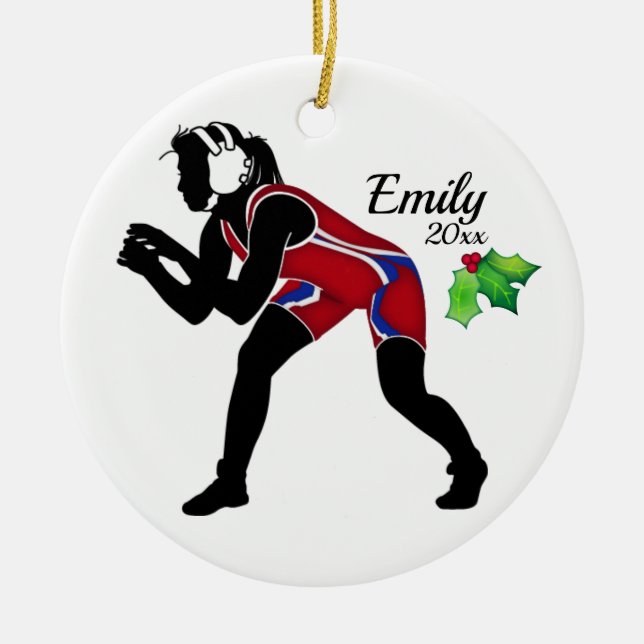 Personalizado Lucha contra el Ornamento de Navidad (Frente)