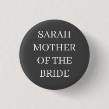PERSONALIZADO MADRE DE BRIDE BOTÓN BODA BACHELOR
