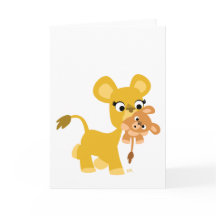 Personalizado Madre León y tarjeta de felicitación