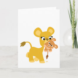 Personalizado Madre León y tarjeta de felicitación