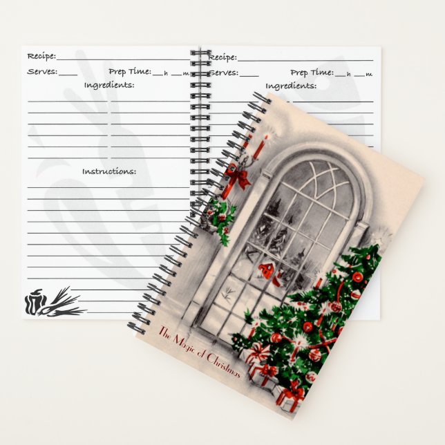 Personalizado Magia de libro de recetas de Navidad (Interior)